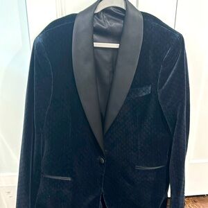 Todd Snyder Italian, dark navy black lapel jacket with tags